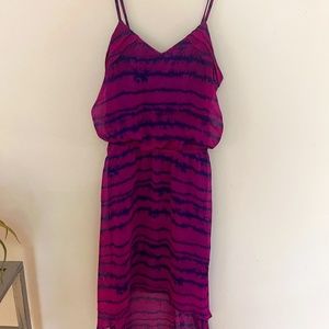 Express High/Low Tie-Dye Dress